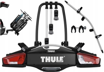 BAGAŻNIK ROWEROWY NA 4 ROWERY THULE VELOCOMPACT 926 + ADAPTER THULE 926101