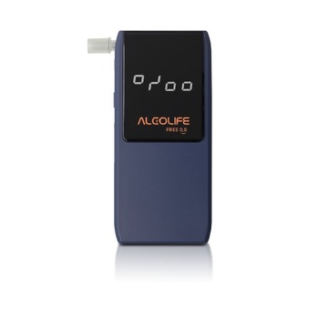 Precyzyjny Alkomat elektrochemiczny ALCOLIFE Free z KALIBRACJĄ + USTNIKI