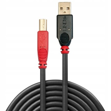 LINDY USB 2.0 A/M — USB B/M кабель принтера, активный кабель 15 м, черный