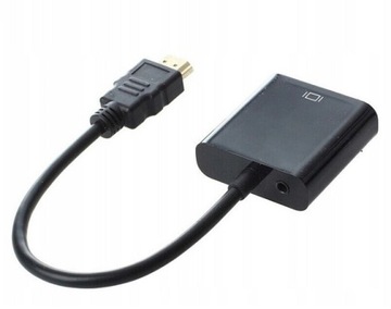 Адаптер Mini HDMI-VGA + АУДИО + кабель