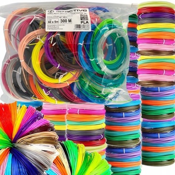 DŁUGOPIS 3D PEN DLA DZIECI DRUKARKA GIGA ZESTAW + WKŁADY 300M 60 X 5m