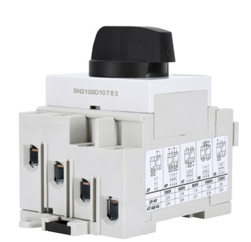 Выключатель-разъединитель изолированный 4-полюсный 32А 1200В постоянного тока PV A11-R9-4P-DC1200-32