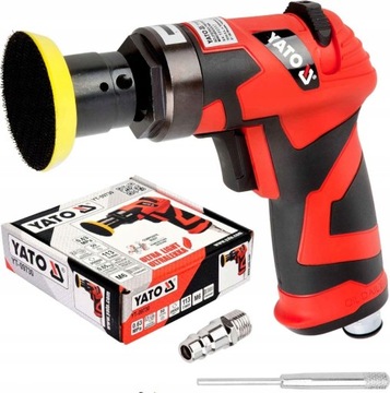 Пневматическая эксцентриковая шлифовальная машина Yato, подошва 2,5 мм, 50 мм, YT-09730