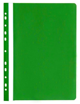 SKOROSZYT PVC A4 sztywny wpinany LIMONKOWY