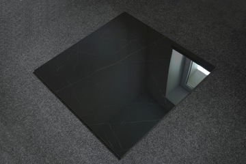 PŁYTKI gres czarny marmur PULPIS BLACK 80x80 poler