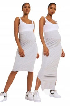 BOOHOO MATERNITY 2 PACK SPÓDNICA MIDI I MAXI L