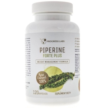 Progress Labs Piperine Forte Plus (Piperyna) - 120 kapsułek