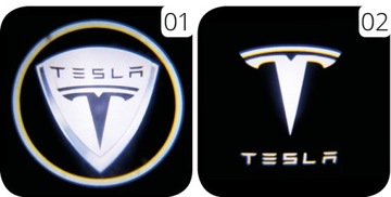 ТЕСЛА! LED ЛОГОПРОЕКТОР TESLA S X Y 3 HD лампа!
