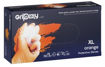Gripzzly RĘKAWICE NITRYLOWE GRUBE MOCNE 50 szt. XL