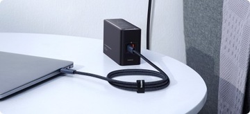 КАБЕЛЬ BASEUS USB-C, 240 Вт, БЫСТРАЯ ЗАРЯДКА, 8K/60 ГЦ, ПЕРЕДАЧА, 20 ГБ/С, 1,8 М