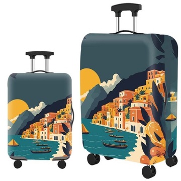 Pokrowiec Na Walizkę Podróżną Ochronny Etui M 22-24 cali 63x42x26 cm