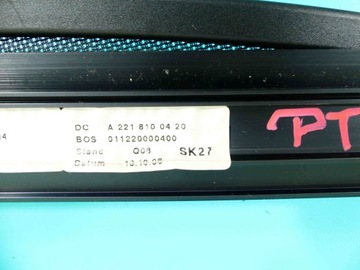 ROLETA DVEŘE ZADNÍ PRAVÝ MERCEDES W221