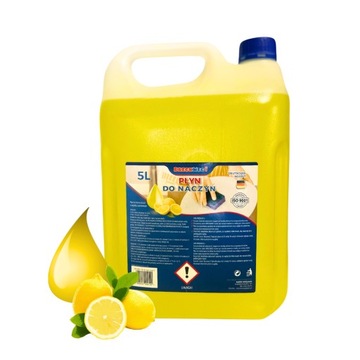 Płyn do mycia naczyń 5L Cytrynowy Wydajny Niemiecka Formuła