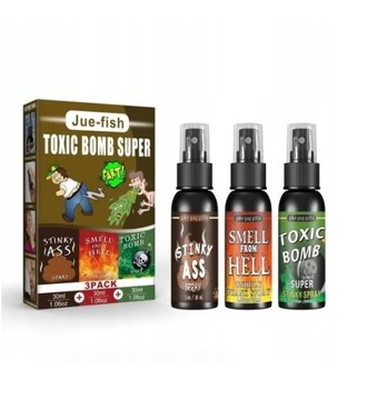 FART SPRAY FART BOMB ŚMIERDZĄCA BOMBA SMRÓD 3SZT. I