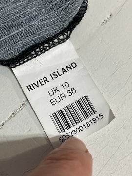 23 szara nowoczesna River Island M mgiełka nowoczesna zebra długa