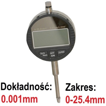 Czujnik zegarowy elektroniczny 0.001 25,4mm Cyfrow