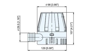 Трюмная помпа TMC Q17 12В 56 л/мин