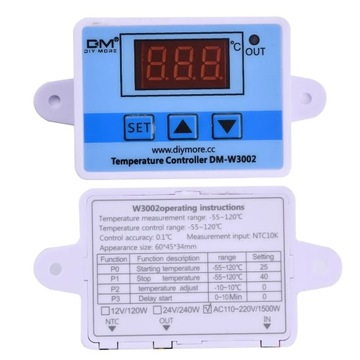Regulator Temperatury Termostat Elektroniczny 12V LED