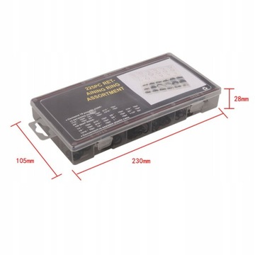 3 поля 225 штук углеродистой стали CIRCLIP