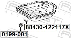 FEBEST 0199-001 ZÁCPA  VYPOUŠTĚCÍ OLEJE VANA OLEJ