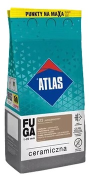 Fuga Ceramiczna 123 Jasnobrązowy 5kg Atlas