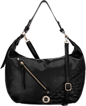 TOREBKA Czarna SHOPPER MONNARI Długi Pasek NA RAMIĘ