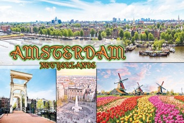 Magnes na lodówkę miasta - AMSTERDAM