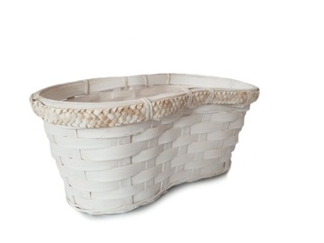 DONICZKA OSŁONA OSŁONKA bambus na 2 doniczki 28cm