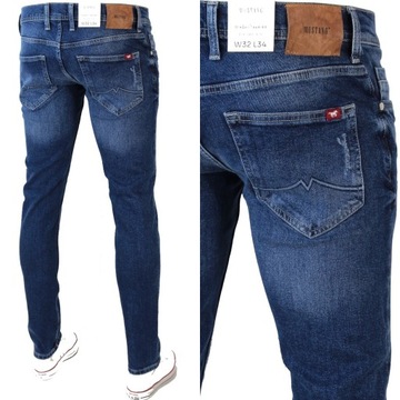 MUSTANG OREGON TAPERED SLIM SPODNIE JEANS _ W32 L32