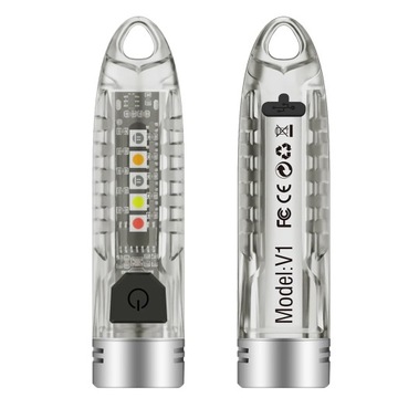 BORUiT V1 brelok z latarką 400 lumenów przenośna mini lampka