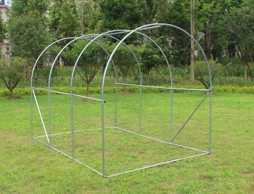 САДОВЫЙ ТУННЕЛЬ ИЗ ФОЛЬГИ 9 м 200x450 см ЗЕЛЕНАЯ ДВЕРЬ С ЗАМКОМ С ЗАЩИТОЙ УФ-УЛЬТРА