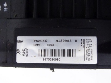 CITROEN C3 II 09-16 VENTILÁTOR CHLADIČŮ VODY 9675280980