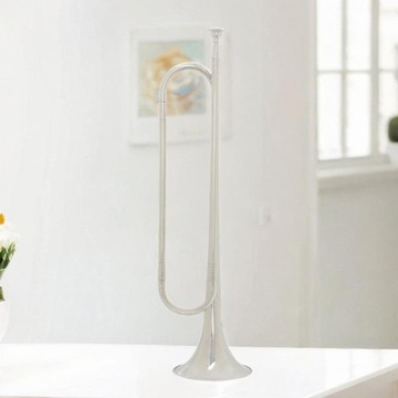 Музыкальный инструмент B Flat Bugle в классическом стиле с мундштуком Scout Silver.