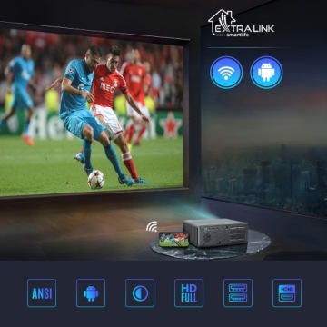ПРОЕКТОР ANDROID TV WIFI FULL HD ПОРТАТИВНАЯ УМНАЯ ДИНАМИКА НА ЛЕТО