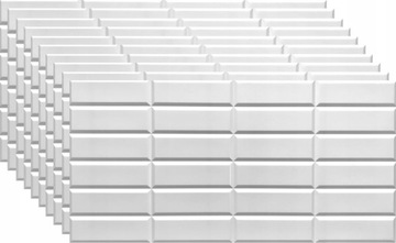 KAFLE PANELE ŚCIENNE 3D PCV WHITE SEAM PVC 10szt.