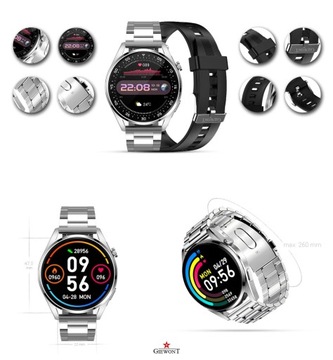 Smartwatch Rozmowy Puls Ciśnienie Męski SMS +Pasek