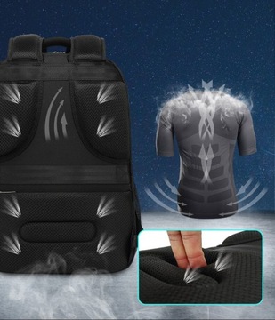 Рюкзак AoPin для ноутбука 15,6 дюйма, просторный, с USB и RFID, усиленный, водонепроницаемый.