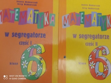 Matematyka w segregatorze klasa 6 część I I II Bednarczuk