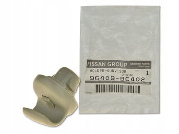 NISSAN QASHQAI 06- UCHWYT OSŁONY PRZECIWSŁONECZNEJ