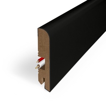LISTWA MDF R8 wym. 16x80mm dł. 100cm czarna