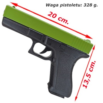 Pistolet Glock 17 gen. IV Replika ASG Pistolet na KULKI 6mm+Granat 800 szt.