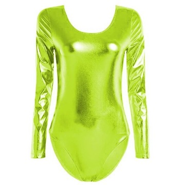 17 Colors Shiny Stretchy Long Sleeve Leotard Ladie