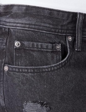 MF 604Jack & Jones -Krótkie spodenki męskie Spodenki jeansowe, czarny dżins