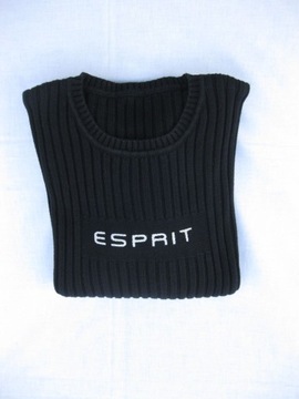 ESPRIT SUPER SWETER CZARNY L/XL 40-42