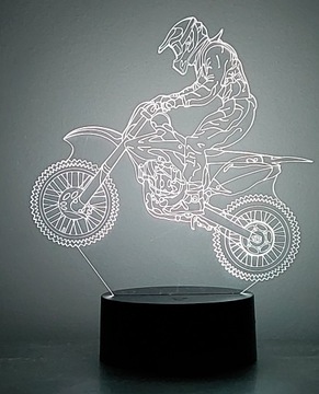 МОТОР 3D СВЕТОДИОДНЫЙ НОЧНИК RGB ЦВЕТА + ПУЛЬТ ДИСТАНЦИОННОГО УПРАВЛЕНИЯ