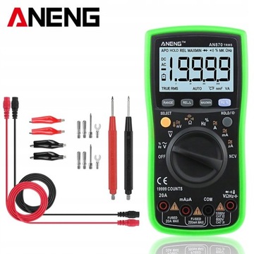 ANENG AN870 Multimetr cyfrowy z automatycznym zakr