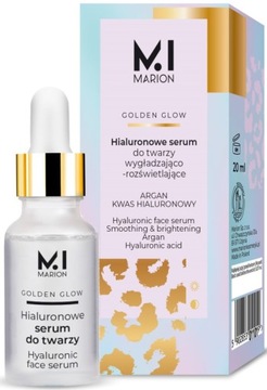 Marion Serum Hialuronowe Wygładzająco Nawilżające Golden Glow 20ml