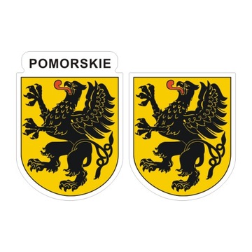 Naklejki herb województwa pomorskiego