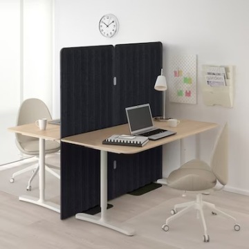 IKEA EILIF Отдельностоящая стенка темно-серая 80х150
