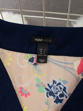 H&M MAMA Bluzka damska ciążowa w kwiaty r. S 36